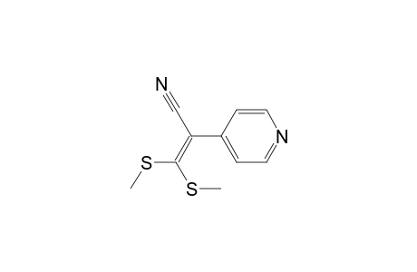 3,3-bis(methylsulfanyl)-2-(4-pyridyl)prop-2-enenitrile