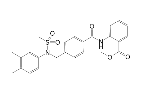 methyl 2-[(4-{[3,4-dimethyl(methylsulfonyl)anilino]methyl}benzoyl)amino]benzoate