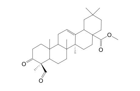 3-Methylene-4-formylhexamethyl-(pentacyclo)triterpene-carboxylic Acid - Methyl Ester
