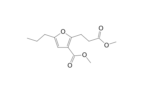 Methyl 5-propyl 3-methoxycarbonyl-2-furanpropionate (B)