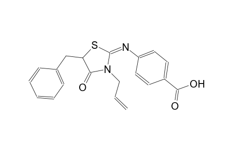 benzoic acid, 4-[[(2E)-4-oxo-5-(phenylmethyl)-3-(2-propenyl)thiazolidinylidene]amino]-