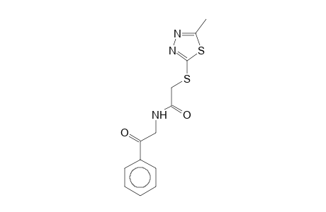 acetamide, 2-[(5-methyl-1,3,4-thiadiazol-2-yl)thio]-N-(2-oxo-2-phenylethyl)-