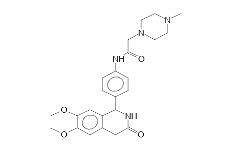 6,7-DIMETHOXY-1-[4'-(4-METHYLPIPERAZINOACETYL)AMINOPHENYL]-1,4-DIHYDRO-3(2H)-ISOQUINOLINONE