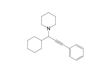 1-(1-Cyclohexyl-3-phenylprop-2-yn-1-yl)piperidine