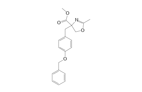 4-(4-BENZYLOXYBENZYL)-4-METHOXYCARBONYL-2-METHYL-OXAZOLINE