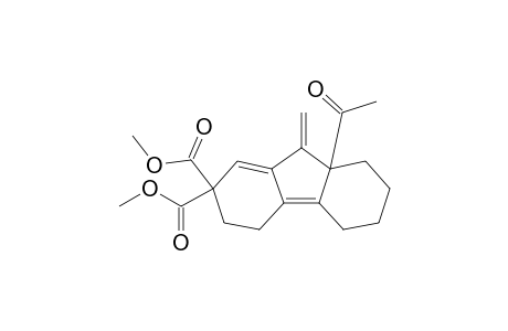 Dimethyl 3,4,5,6,7,8,8a,9-octahydro-8a-acetyl-9-methylene-2H-fluorene-2,2-dicarboxylate