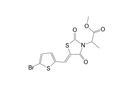 methyl 2-{(5Z)-5-[(5-bromo-2-thienyl)methylene]-2,4-dioxo-1,3-thiazolidin-3-yl}propanoate