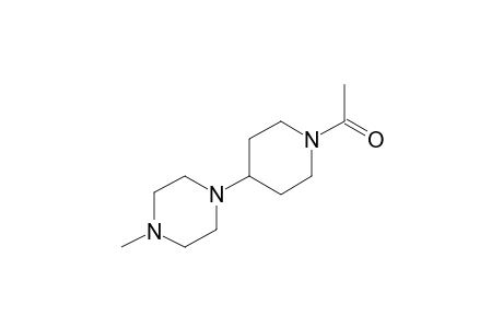 1-Methyl-4-(4-piperidinyl)piperazine, N-acetyl-