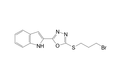 2-(3-Bromoprop-1-ylsulfanyl)-5-(1H-indol-2-yl)-1,3,4-oxadiazole