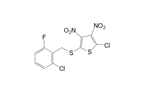 2-chloro-5-[(2-chloro-6-fluorobenzyl)thio]-3,4-dinitrothiophene