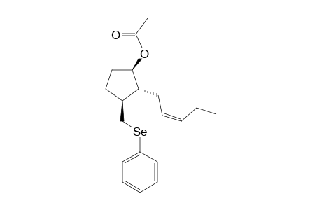 (1R,2R,3S)-2-((Z)-2-Penten-1-yl)-3-((phenylselenyl)methyl)cyclopentyl Acetate