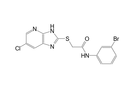 N-(3-bromophenyl)-2-[(6-chloro-3H-imidazo[4,5-b]pyridin-2-yl)sulfanyl]acetamide