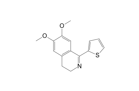 3,4-dihydro-6,7-dimethoxy-1-(2-thienyl)isoquinoline, hydrochloride