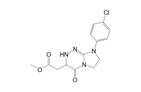 Methyl 2-[4-oxo-8-(4-chlorophenyl)-2H-3,4,6,7-tetrahydroimidazo[2,1-c][1,2,4]triazin-3-yl]acetate
