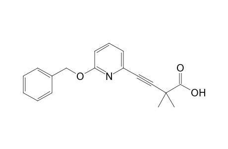 2,2-Dimethyl-4[(2-benzyloxy)-6-pyridyl]-3-butynoic acid