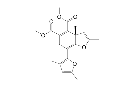 DIMETHYL5-[1-(3,5-DIMETHYLFUR-2-YL)-1,8-DIMETHYL-7-OXABICYClO-[4.3.0]-NONA-2,5,8-TRIENE-2,3-DICARBOXYLATE