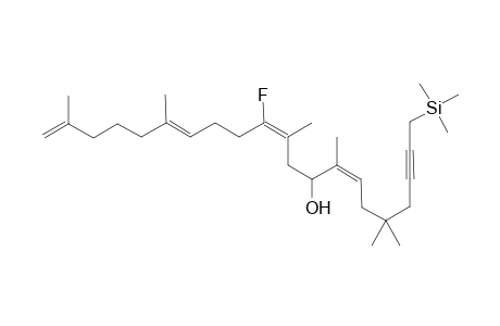 10-Fluoro-2,6,11,14,17,17-hexamethyl-13-hydroxy-21-(trimethylsilyl)-1,6(E),10(Z),14(Z)-heneicosatetraen-19-yne