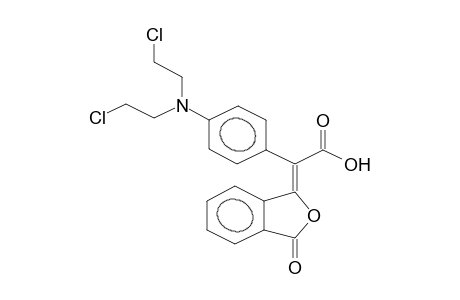 5-[{4'-[N.N-bis(Chloroethyl)amino]phenyl}-(hydroxycarbonyl)methylene]benzo[2,3-a]furan-2-one