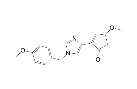 4-Methoxy-2-[1-(4-methoxybenzyl)-1H-imidazol-4-yl]cyclopent-2-enone