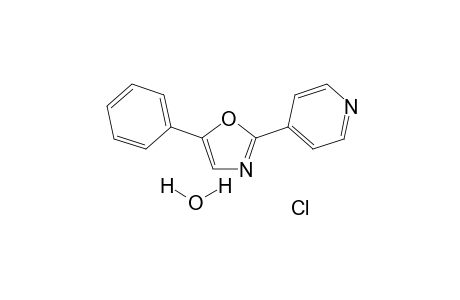 5-Phenyl-2-(4-pyridyl)oxazole hydrochloride hydrate