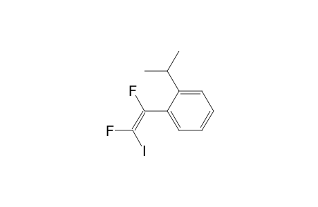 1-[(E)-1,2-bis(fluoranyl)-2-iodanyl-ethenyl]-2-propan-2-yl-benzene