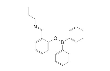 o-[(Diphenylboryl)oxy]-N-propylbenzylidenimine