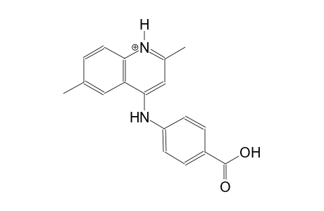 4-(4-carboxyanilino)-2,6-dimethylquinolinium