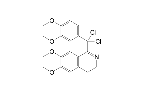 1-[.alpha,.alpha.-Dichloro-(3,4-dimethoxyphenyl)methyl]-3,4-dihydro-6,7-dimethoxyisoquinoline