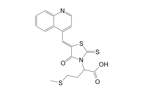 3-thiazolidineacetic acid, alpha-[2-(methylthio)ethyl]-4-oxo-5-(4-quinolinylmethylene)-2-thioxo-, (5Z)-