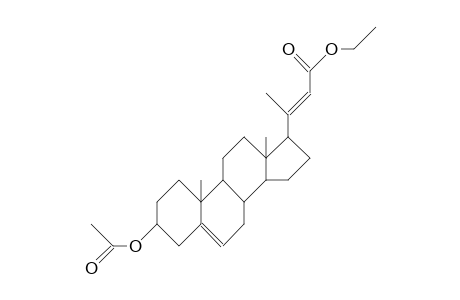 3b-Acetoxy-23-nor-chola-5,20(22)(E)-dien-24-oic acid, ethyl ester