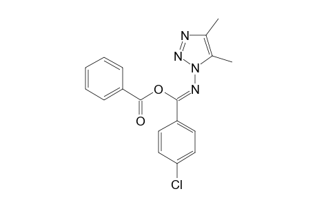 1-(ALPHA-BENZOYLOXY-PARA-CHLOR-PHENYLIDENE-AMINO)-4,5-DIMETHYL-1,2,3-TRIAZOLE