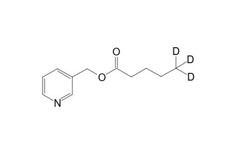 3-pyridylmethyl 5,5,5-trideuteriopentanoate