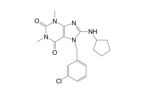 7-(3-chlorobenzyl)-8-(cyclopentylamino)-1,3-dimethyl-3,7-dihydro-1H-purine-2,6-dione