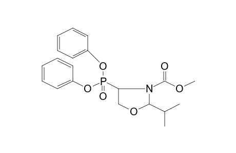 Methyl 4-(diphenoxyphosphoryl)-2-isopropyl-1,3-oxazolidine-3-carboxylate