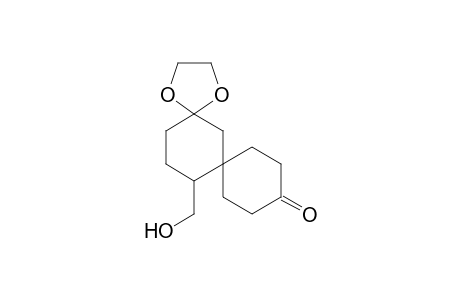 1,4-Dioxadispiro[4.1.5.3]pentadecan-10-one, 13-(hydroxymethyl)-