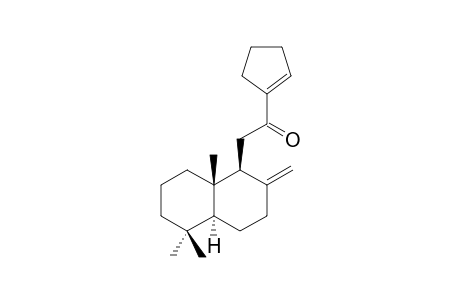 2-[(1S,4aS,8aS)-5,5,8a-trimethyl-2-methylidene-3,4,4a,6,7,8-hexahydro-1H-naphthalen-1-yl]-1-(1-cyclopentenyl)ethanone