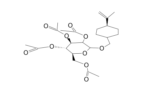 PERILLOSIDE C TETRAACETATE ; trans-DIHYDROPERILLYL 7-O-2',3',4',6'-TETRA-O-ACETYL-beta-D-GLUCOPYRANOSIDE