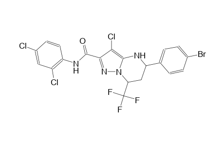 5-(4-bromophenyl)-3-chloro-N-(2,4-dichlorophenyl)-7-(trifluoromethyl)-4,5,6,7-tetrahydropyrazolo[1,5-a]pyrimidine-2-carboxamide