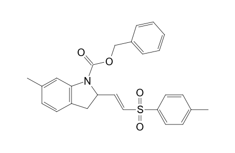 N-(Carbobenzyloxy)-6-methyl-2-[(E)-2-(p-toluenesulfonyl)ethenyl]indoline