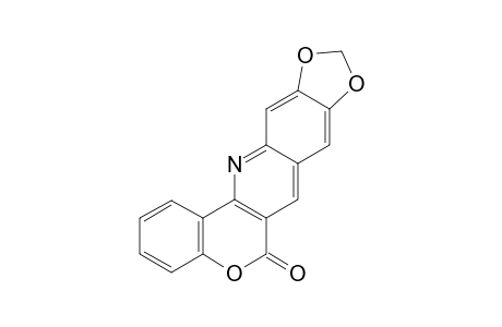 6H-[1]Benzopyrano[4,3-b][1,3]dioxolo[4,5-g]quinolin-6-one