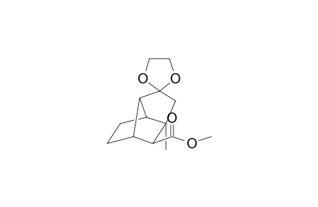 Spiro[1,3-dioxolane-2,3'(2'H)-[1,4]methanopentalene]-7'-carboxylic acid, hexahydro-1'-methyl-, methyl ester, (1'.alpha.,3'a.beta.,4'.alpha.,6'a.beta.,7'S*)-(.+-.)-