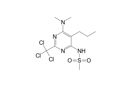 N-[6-(Dimethylamino)-5-propyl-2-(trichloromethyl)-pyrimidin-4-yl]methanesulfonamide