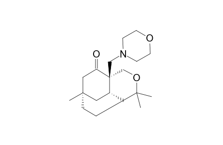 (1S,4R,9S)-1,7,7-Trimethyl-4-morpholin-4-ylmethyl-6-oxa-tricyclo[6.2.2.0*4,9*]dodecan-3-one