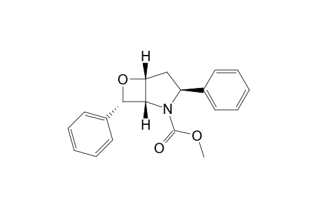 (1SR,3RS,5RS,7SR)-N-Methoxycarbonyl-6-oxa-3,7-diphenyl-2-azabicyclo[3.2.0]heptane