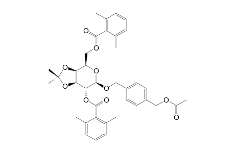 [4-O-ACETOXYMETHYL]-BENZYL-2,6-DI-O-(2,6-DIMETHYLBENZOYL)-3,4-O-ISOPROPYLIDENE-BETA-D-GALACTOPYRANOSIDE