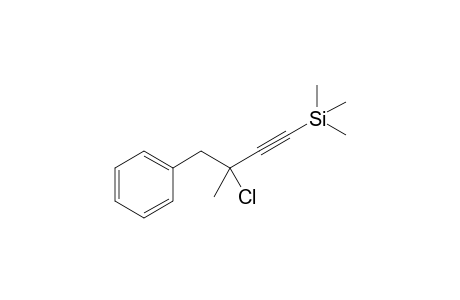 (3-chloranyl-3-methyl-4-phenyl-but-1-ynyl)-trimethyl-silane