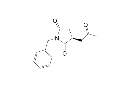 (R)-1-benzyl-3-(2-oxopropyl)pyrrolidine-2,5-dione