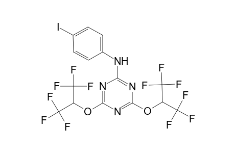 N-(4-Iodophenyl)-4,6-bis[2,2,2-trifluoro-1-(trifluoromethyl)ethoxy]-1,3,5-triazin-2-amine