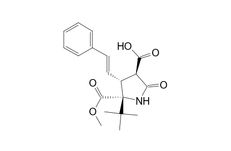 2-tert-Butyl methyl (2R,3R,4R)-3-[(E)-2-phenylvinyl]-5-oxopyrrolidine-2,4-dicarboxylate