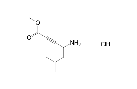 2-Heptinsaeure, (4S)-4-amino-6-methyl-, methylester, hydrochlorid